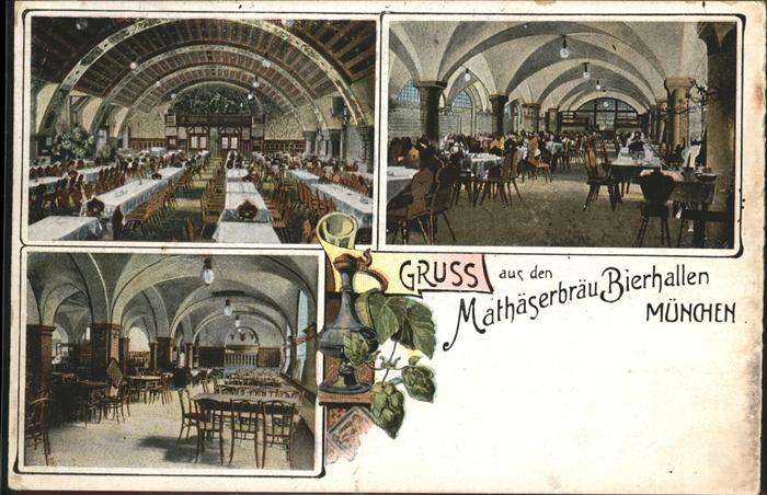 Muenchen Mathäserbräu Bierhallen
