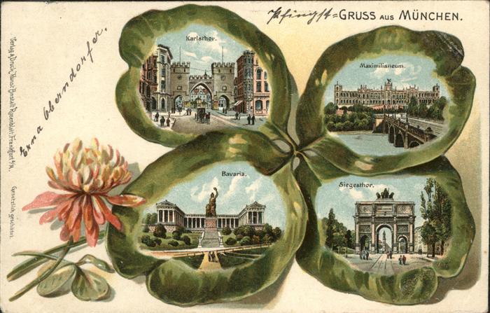 Muenchen kleeblatt Siegesthor Maximilianeum Karl
