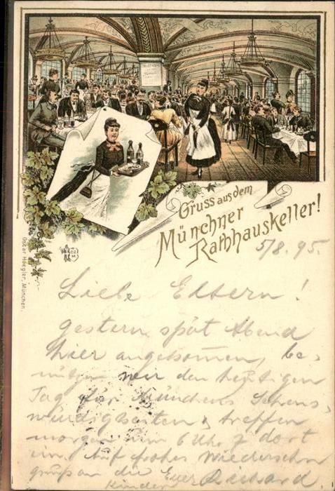 Muenchen Rathhauskeller