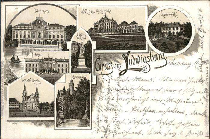 Ludwigsburg Schloss Marienwahl Emichsburg Monrepos