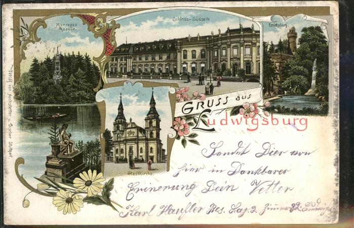 Ludwigsburg Emichsburg Schloss Monrepos Kirche