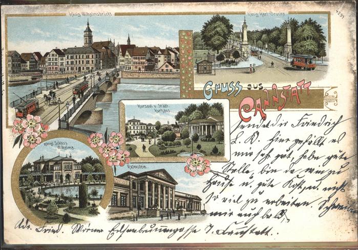 Cannstatt König Karl Brücke Schloss Strassenbahn