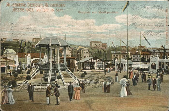 Aussig Tschechien Festplatz Muskipavillon
