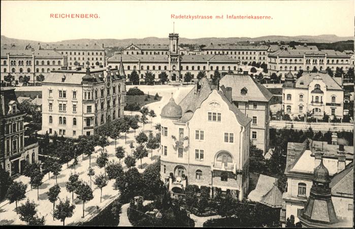 Reichenberg Liberec Boehmen Radetzkystrasse Kaserne