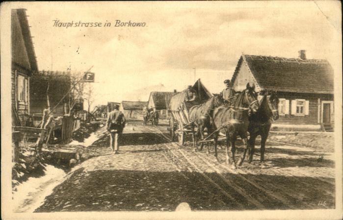 Borkowo Hauptstrasse Kutsche