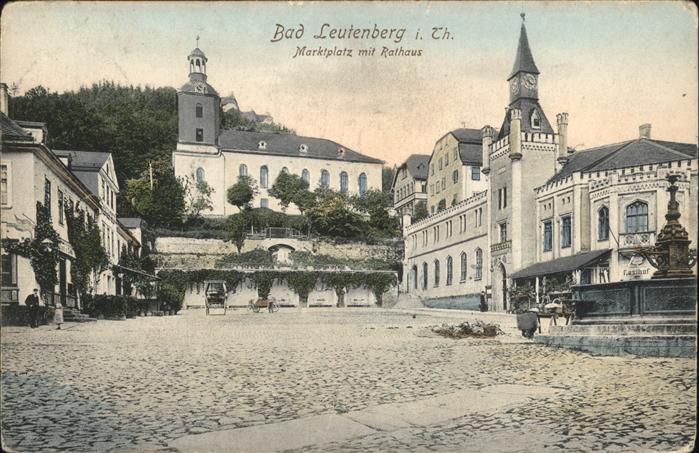 Bad Leutenberg Marktplatz Rathaus Brunnen