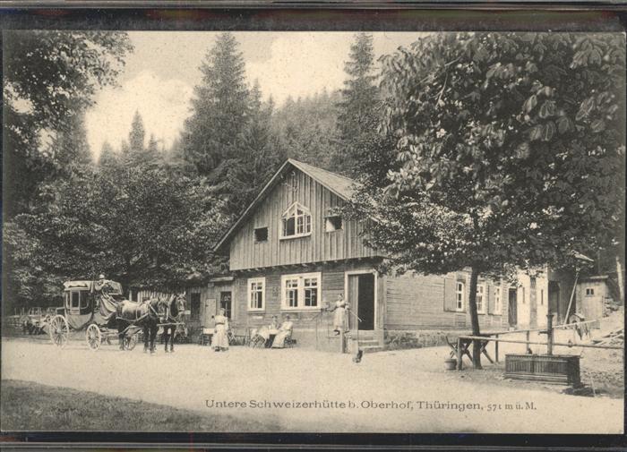 Oberhof Thueringen Untere Schweizerhütte Kutsche