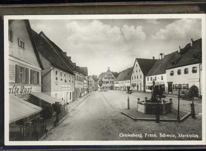 Graefenberg Oberfranken Marktplatz Brunnen