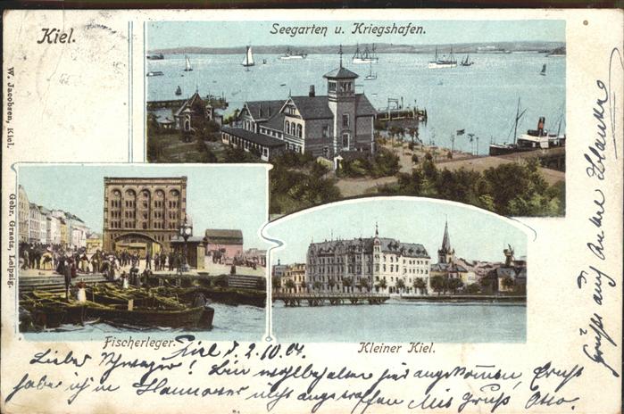 Kiel Seegarten Kriegshafen Fischerleger
