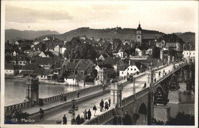 Maribor Marburg Drau Brücke Kutsche