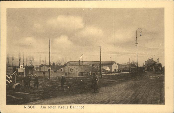 Nisch Okrug Nisava rote Kreuz Bahnhof