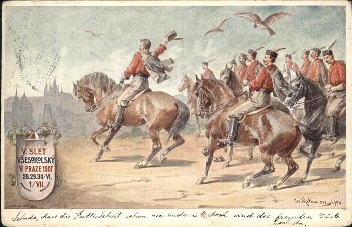 Prag Prahy Prague Pferd