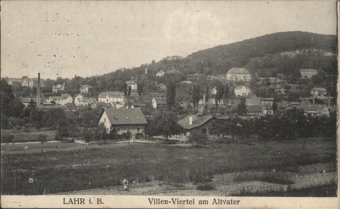Lahr Schwarzwald Villen Viertel Altvater