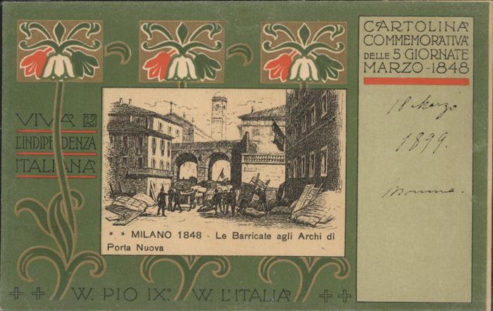 Milano Barricate Archi Porta Nuova