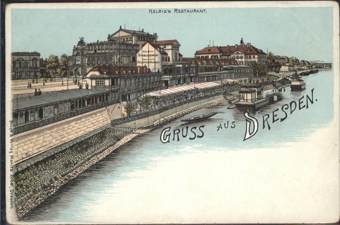 DRESDEN Elbe Schiff Helbigs Restaurant
