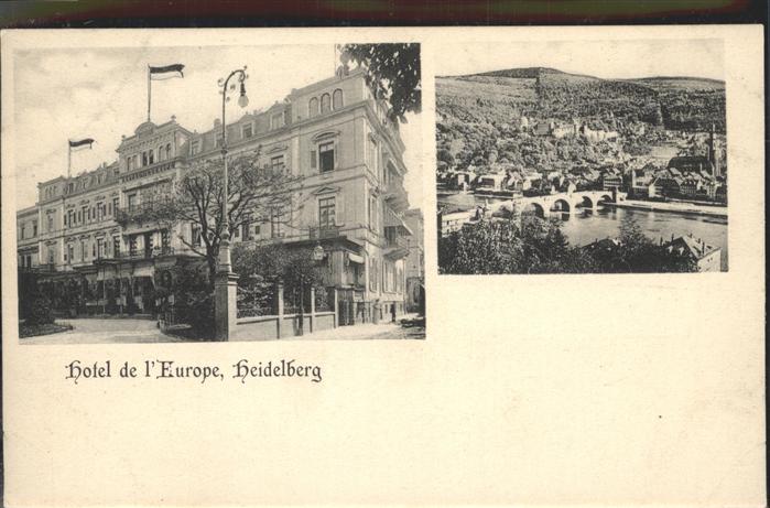 Heidelberg Neckar Hotel Europe Bruecke