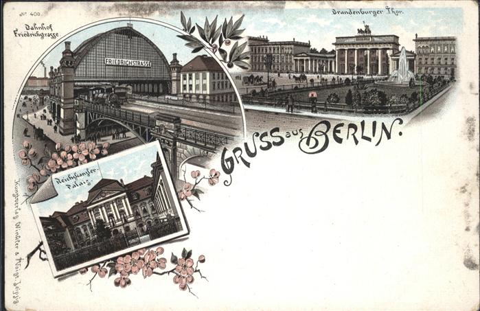 Berlin Brandenburgertor Bahnhof Friedrichgasse