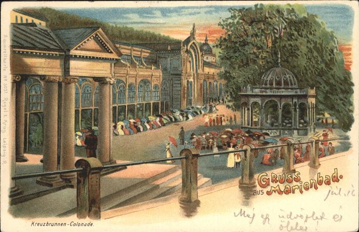 Marienbad Tschechien Boehmen Kreuzbrunnen Colonade