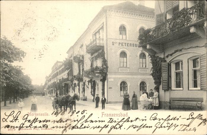 Franzensbad Morgenzeile Kutsche