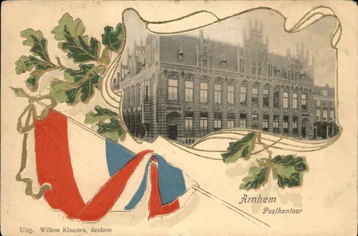 Arnhem Postkantoor Prägedruck