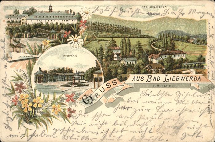 Bad Liebwerda Tschechien Kurplatz Kurhaus