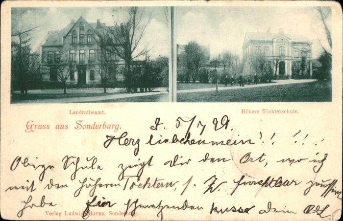 Sonderburg Töchternschule Landratsamt
