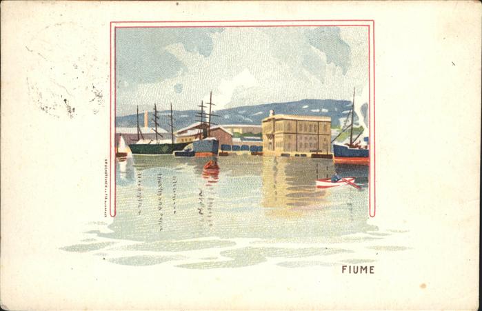 Fiume Rijeka Aquarell
Hafen