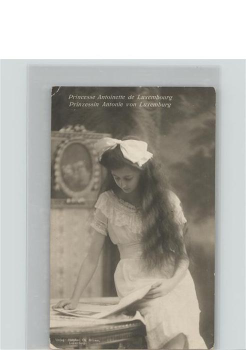 LUXEMBOURG  Luxemburg Princesse Antoinette de Luxembourg