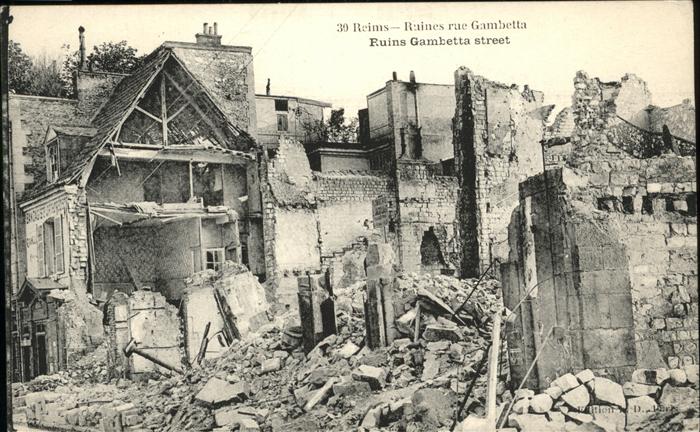 Reims Champagne Ardenne Raines rue Gambetta