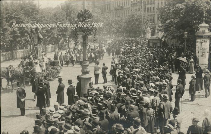 WIEN AT Kaiserhuldingungsfestzug 1908