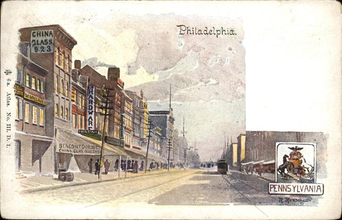 Philadelphia Pennsylvania Teilansicht
Aquarell