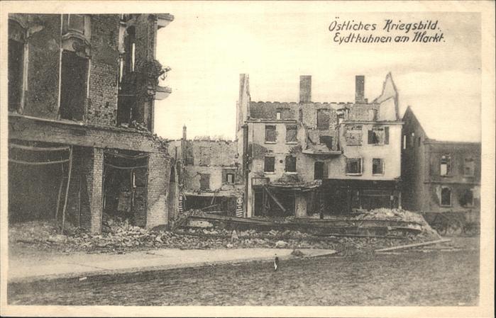 Eydtkuhnen Ostpreussen östl. Kriegsbild