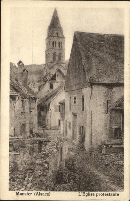 Muenster Haut Rhin Elsass Eglise Protestante