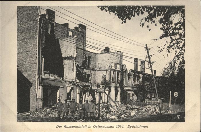 Eydtkuhnen Ostpreussen Russeneinheit 
Ostpreussen 1914