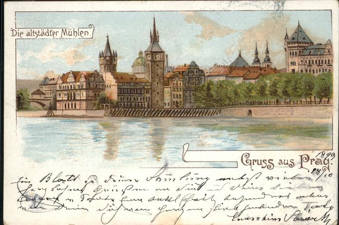 Prag Prahy Prague Altstädter Mühlen