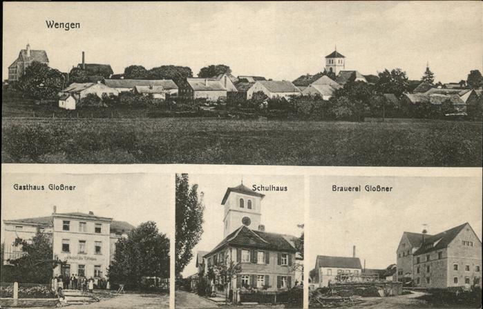 Wengen Nennslingen Bayern Brauerei Glossner Schulhaus Gasthaus
S