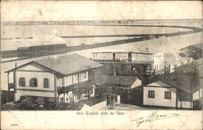 Suez Port Teufick allee de Suez