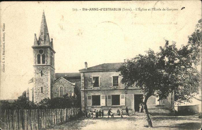 Sainte-Anne-sur-Gervonde Eglise 
Ecole de Garcons