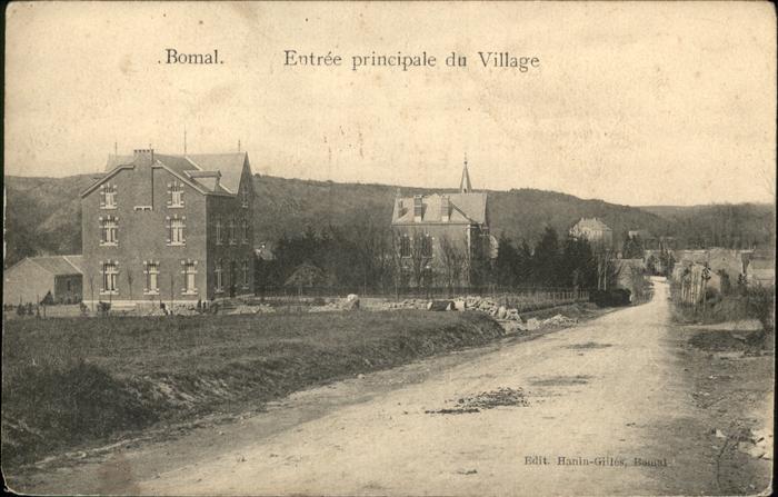 Bomal Entre principale du Village