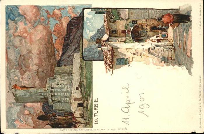 La Turbie Teilansichten
Aquarell