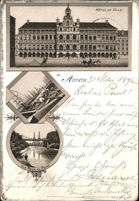 Anvers Antwerpen Hotel de Ville
Bassins
Parc