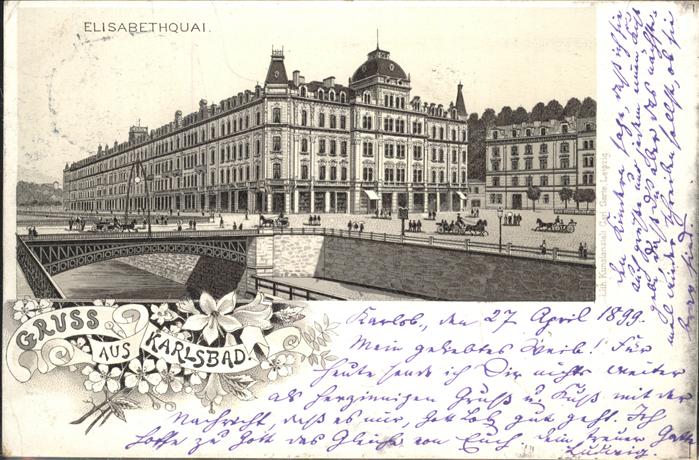 Karlsbad Eger Elisabethquai