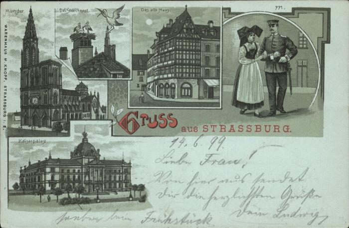 Strasbourg Alsace Münster Strochennest Kaiserpalais