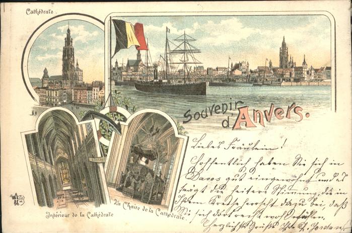 Anvers Antwerpen SchiffCathedrale