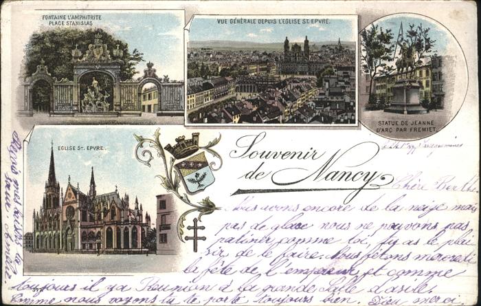 Nancy Lothringen Eglise St. Epvre Statue de Jeanne d_Arc