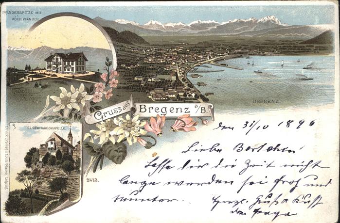 Bregenz Vorarlberg Pfänderspitze Hotel Pfänder St Gebhards