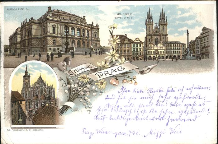 Prag Prahy Prague Rudolfinum Veitsdom Teyn Kirche