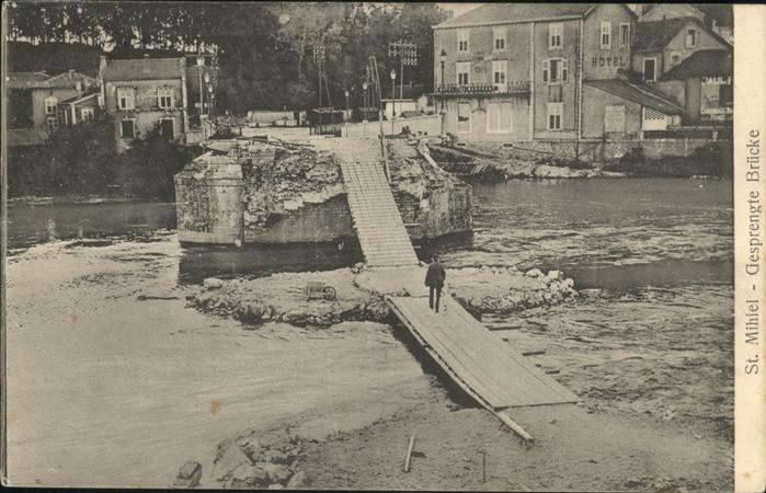Saint-Mihiel gesprengte Brücke