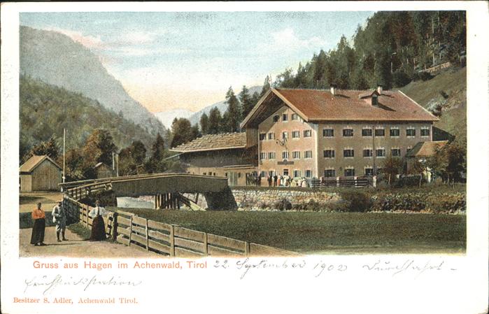Hagen Achenwald Tirol Brücke
