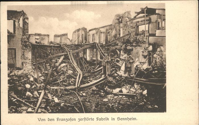 Sennheim zerstörte Fabrik